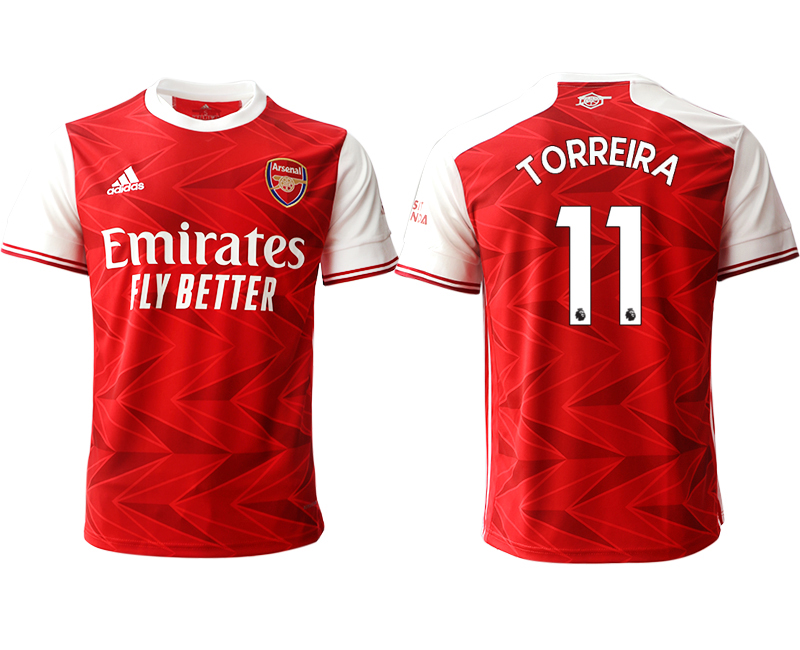 Men 2020-2021 club Arsenal home aaa version #11 red Soccer Jerseys